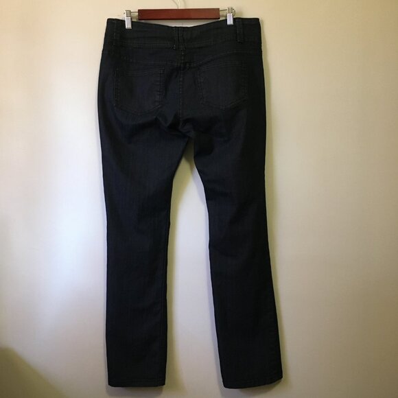 Y2K Liquid X Dark Dark Triple Button Denim Jeans - Picture 2 of 16